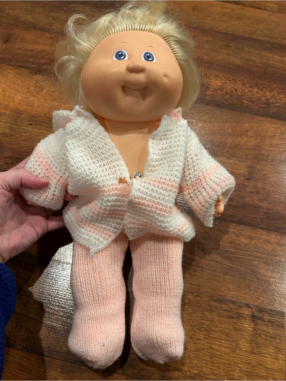 Vintage 1987 Splashin Kids Blue Eyes Cabbage Patch Kid Doll Hard Body
